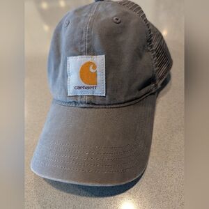Carhartt Gray Baseball Cap with Yellow Logo Patch